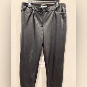 Liz Claiborne Women’s Black Faux Leather Pants